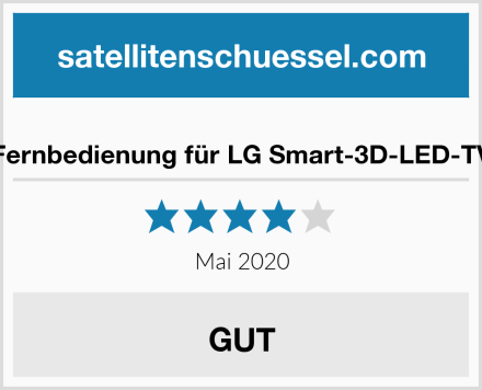  Fernbedienung für LG Smart-3D-LED-TV Test