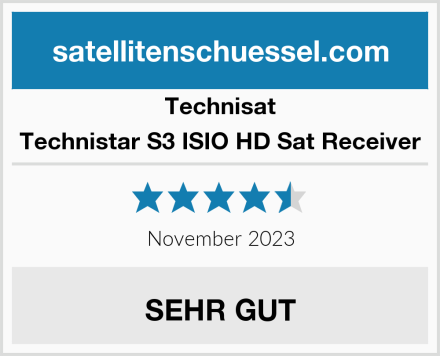 Technisat Technistar S3 ISIO HD Sat Receiver Test