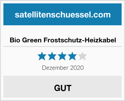  Bio Green Frostschutz-Heizkabel Test
