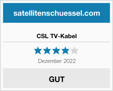  CSL TV-Kabel Test