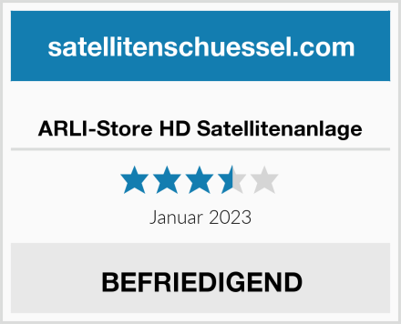  ARLI-Store HD Satellitenanlage Test