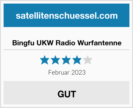 Bingfu UKW Radio Wurfantenne Test