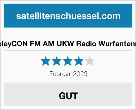 deleyCON FM AM UKW Radio Wurfantenne Test