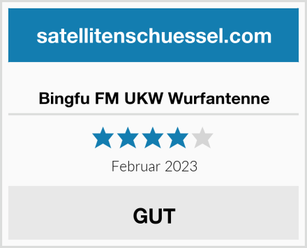  Bingfu FM UKW Wurfantenne Test