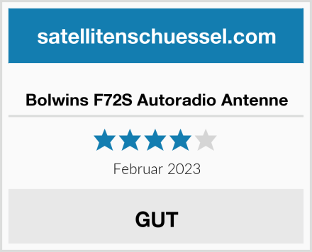  Bolwins F72S Autoradio Antenne Test