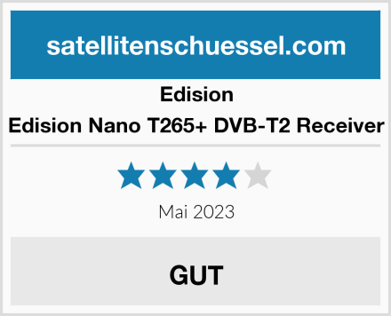 Edision Edision Nano T265+ DVB-T2 Receiver Test