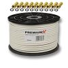 PremiumX PROFI Koaxial Kabel 130 dB 4-Fach geschirmt